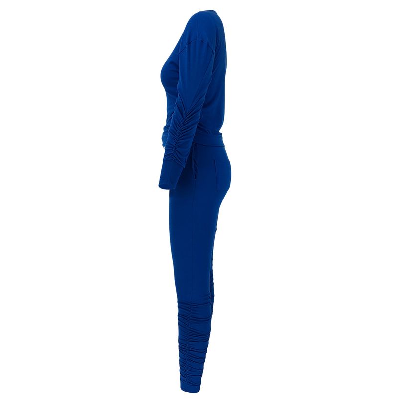 Tuta sportiva in due pezzi con maglietta a maniche lunghe e pantaloni a pieghe X5_voghion.com