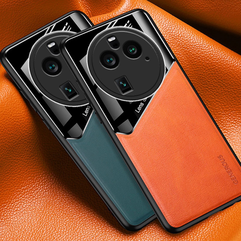 for OPPO Find X6 X3 Pro A97 A96 A58 A57 A36 A17K A16 Case Acrylic Splicing PU Leather Magnetic Cover Soft Shell Anti-fall Fundas_voghion.com