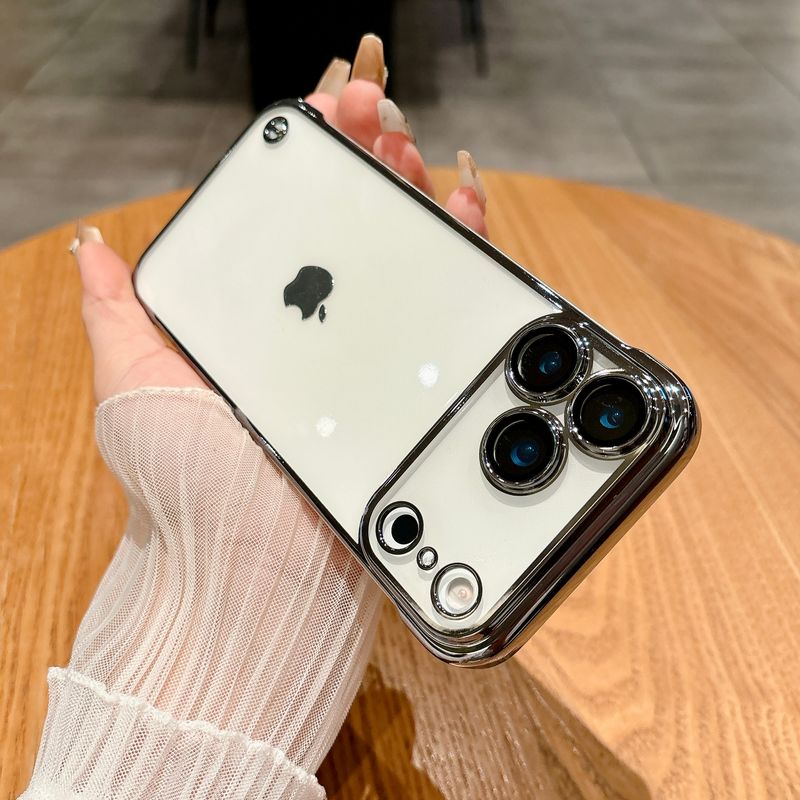 Ultradünne, rahmenlose, transparente Schutzhülle mit Glaslinsenschutz für iPhone 17 Air, 16, 15, 14, 13, 12, 11 Pro Max Plus, 16E_voghion.com