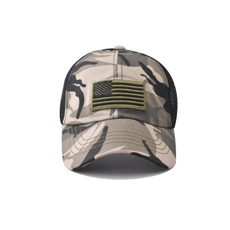 Unisex-Baseballkappe mit gestickter Nationalflagge, gewaschene und gebrauchte Entenschnabelkappe, klassische atmungsaktive Netzkappe, Baseballkappe zum Unabhängigkeitstag_voghion.com