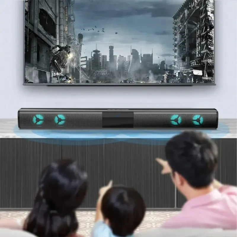 BS28E TV Trådløs Bluetooth Subwoofer 3D Stereo Surround Soundbar Hjemmekino Høyttaler FM-mottak Passer til_voghion.com