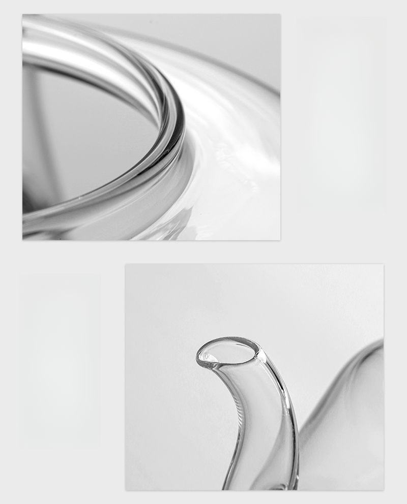 Rein handgefertigte, handbemalte, hitzebeständige Teekanne aus Glas im chinesischen Stil, temperaturbeständig von -20 °C bis 130 °C, Präzision_voghion.com
