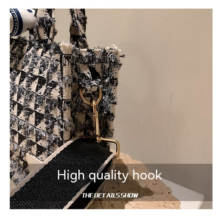 Dames draagtassen Brend New Lattice Mass Canvas schoudertassen Designer handtassen Casual mode messenger bags_voghion.com
