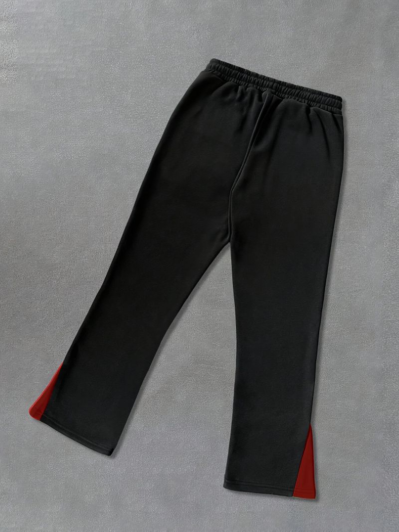 Herrenbekleidung Mode New York Letter Freizeitmode Leicht elastischer Stoff Schlaghose Modisch und vielseitig_voghion.com