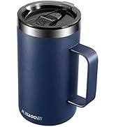 Insulated Lid, Stainless Steel Mug, Double-Walled Vacuum With Handle, Premium Thermal Travel Coffee Mug_voghion.com