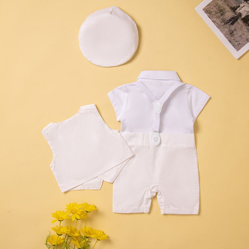 Mutter & Kinder Anzug Weste Hosenträger Overall Hut Junge Kleid Drei Stück Anzug_voghion.com