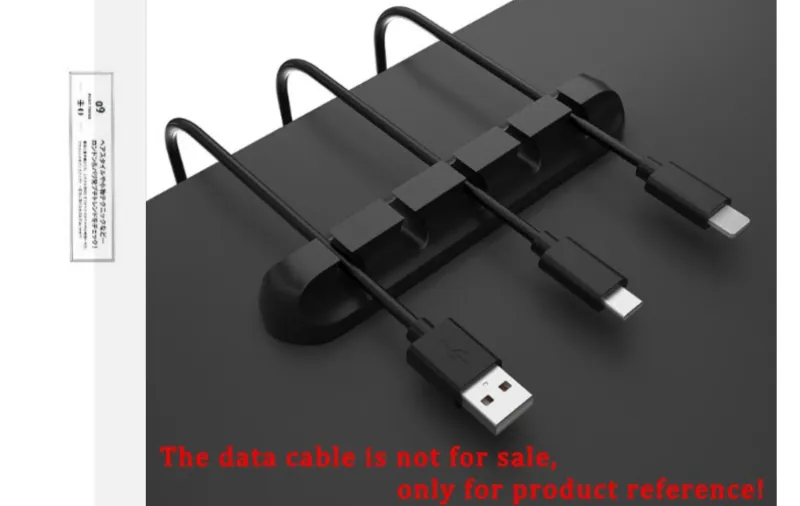 Self-Adhesive Cord Manager - Silicone Cable Organizer | No-Drill Installation | Home/Office Use | EU_voghion.com