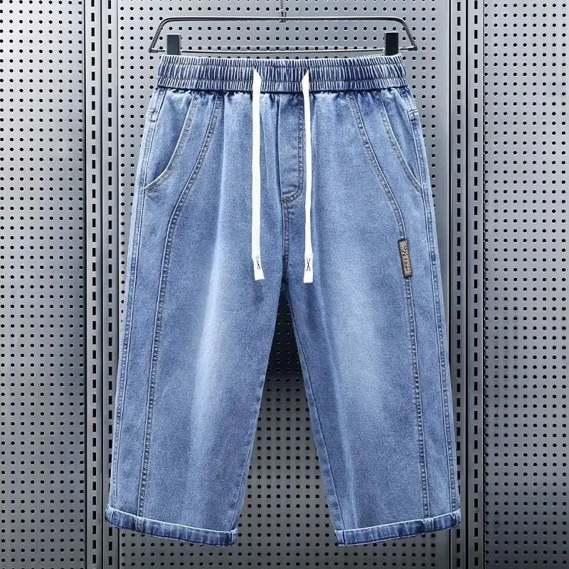 Prodotti Premium Jeans estivi sottili da uomo Pantaloni alla moda versatili leggeri traspiranti casual cropped per uomo_voghion.com