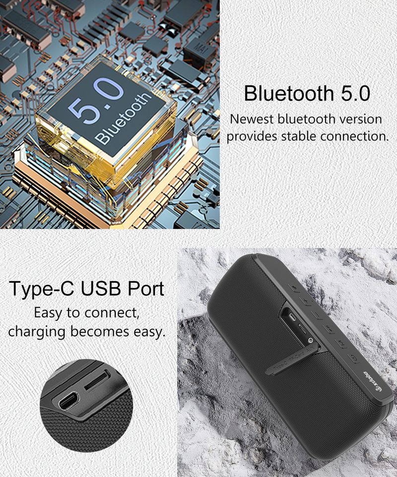Großer Sale X8 60W Tragbare Outdoor-Lautsprecher Bluetooth-Wireless Bass Subwoofer Wasserdicht 6600mAh TWS Funktion Unterstützung TF/AUX_voghion.com