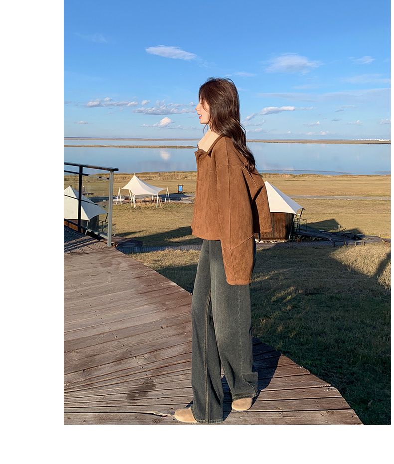 Reversible Sheepskin Coat Women, Spring And Autumn 2025 New Thickened Short Suede Jacket For Early Winter_voghion.com