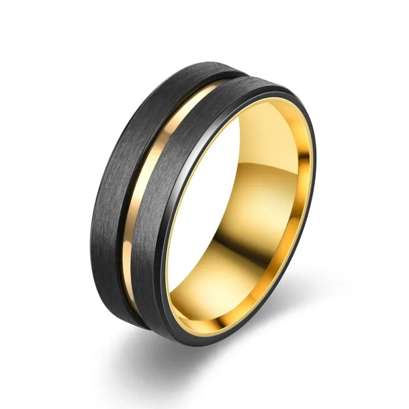 Heiße verkäufe Neue Mode 8mm Edelstahl für Frauen Schwarz Lila Nut Männer Versprechen Ringe 반지 Hochzeit Partei Schmuck Кольца_voghion.com
