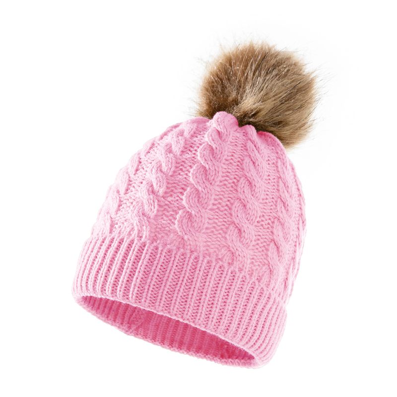 Baby clothing wool monochrome twist warm children's hat scarf gloves two or three sets_voghion.com