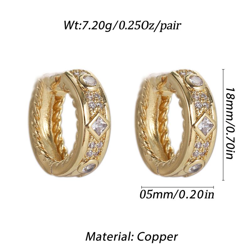 Gioielli e accessori semplici orecchini con micro zirconi intarsiati gioielli da donna di alta qualità da indossare ogni giorno regalo selezionato per la fidanzata_voghion.com