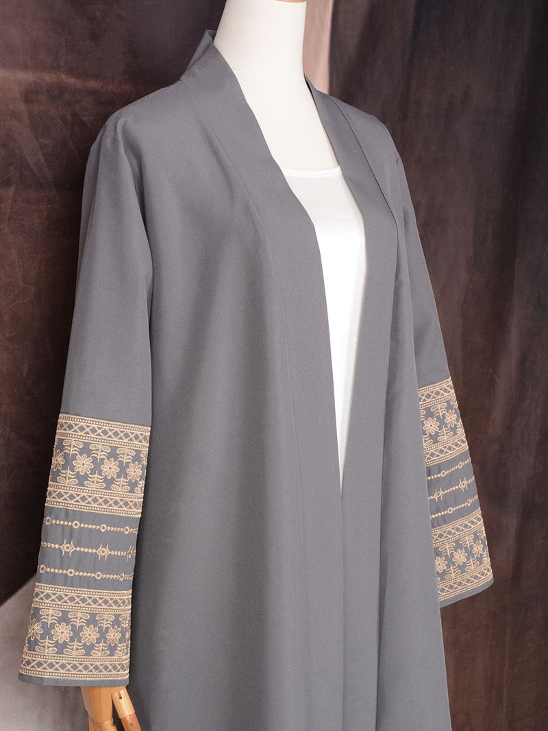 Sieviešu apģērbs Abaya Tuvo Austrumu musulmaņu modes elegants kardigans izšūta kleita sieviešu halāts_voghion.com