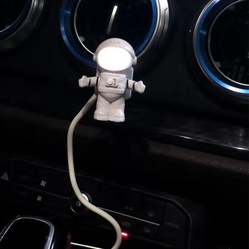 1 buc Creative Spaceman Astronaut LED flexibil USB lumină noapte lumină jucărie Laptop PC Notebook_voghion.com