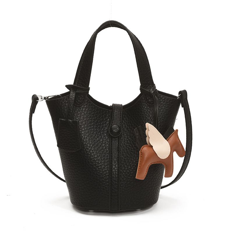 Lychee Pattern Handbag For Women, Large Capacity, 2025 New Summer Simple Versatile Shoulder Crossbody Mother-Daughter_voghion.com