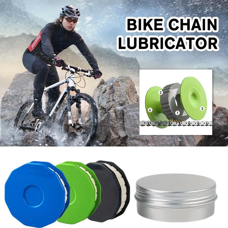1 STÜCKE Fahrradkettenöler Fahrradketten Ölwalze Reinigung Fahrradwartungswerkzeug Tragbares Fahrradzubehör_voghion.com