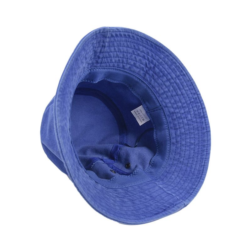 Chapéu de balde retrô lavado popular, simples, moderno, masculino e feminino, versátil, dobrável, jeans, chapéu de bacia, moda_voghion.com