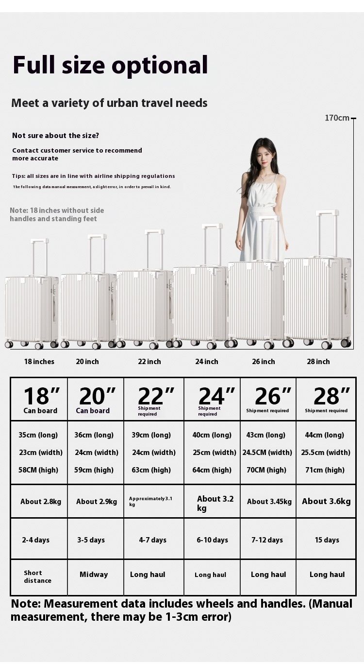 Coupehalter Gepäck, haltbar Trolley fir Männer a Fraen grouss Kapazitéit 24 Zoll Universal Rad Rees, robust Passwuert_voghion.com