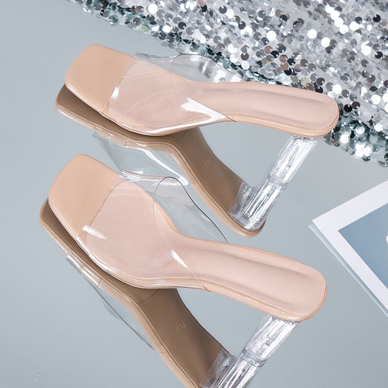 Damenschuhe Sommer Plus-Size Kristall High Heels Flip-Flops_voghion.com