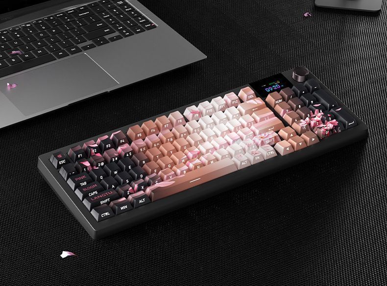 Langtu LT95 Three-Mode Customized Mechanical Keyboard GASKET Structure Color Screen Full-Key Hot-Swappable RGB_voghion.com