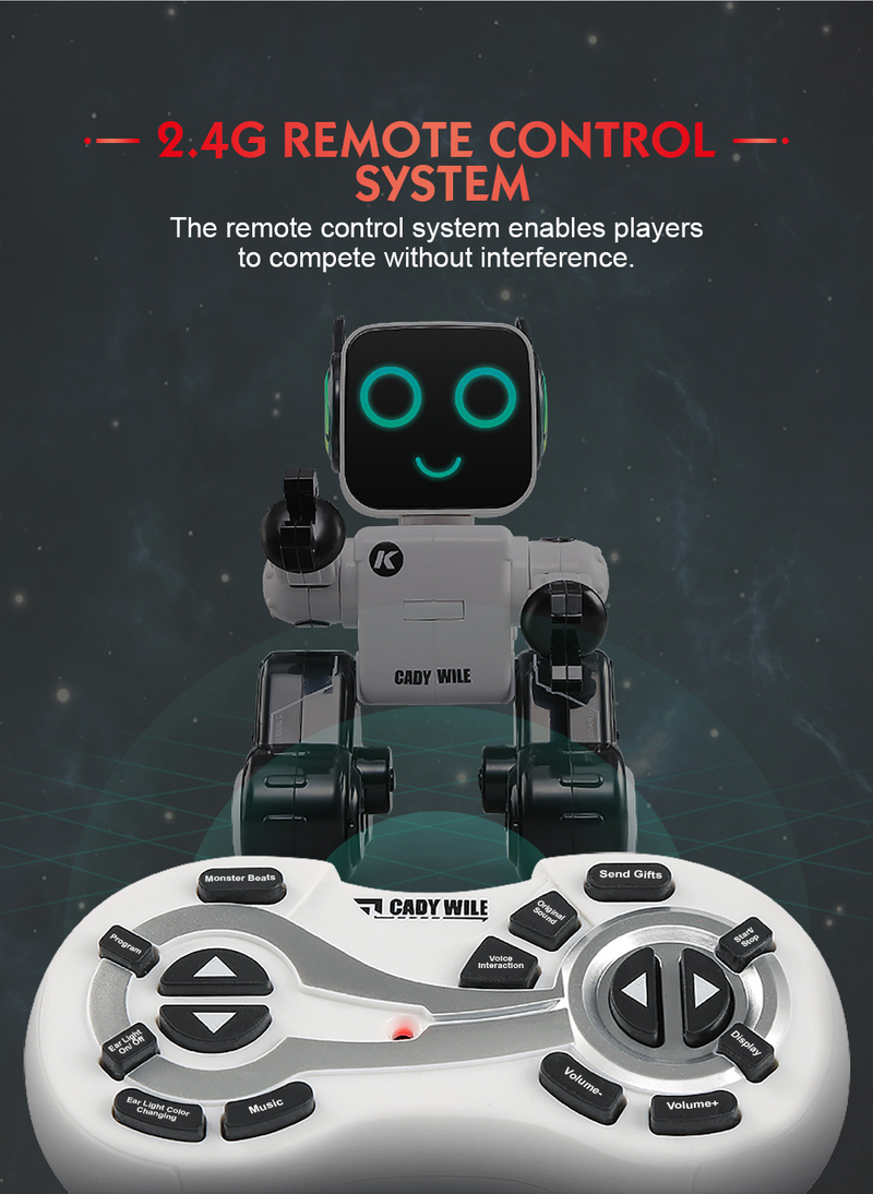 Robot RC Robot telecomandato intelligente per bambini R4 Macchina per cantare e ballare Programmazione per raccontare storie_voghion.com