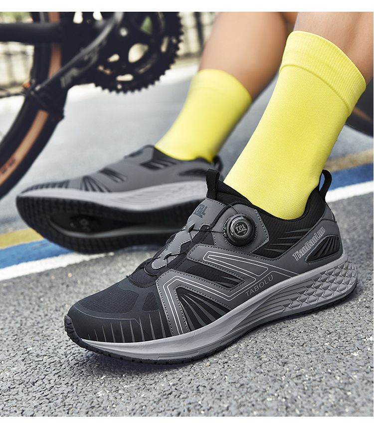 2024 Professional Cycling New Model Non-Locking Men's Mountain Lock Hard Sole Breathable Road Bike Bicycle Shoes_voghion.com