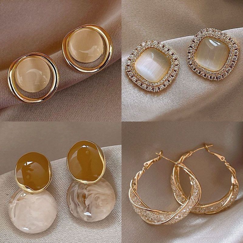 Prachtige oorbellen van topkwaliteit, niche-design oorbellen, trendy mix-en-match temperament oorbellen voor vrouwen_voghion.com