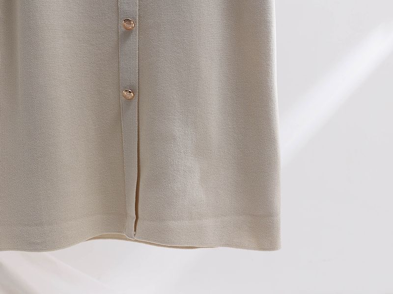 Costume tricoté de haute qualité pour femmes, nouvelle robe douce et douce à manches courtes, deux pièces, printemps et automne_voghion.com