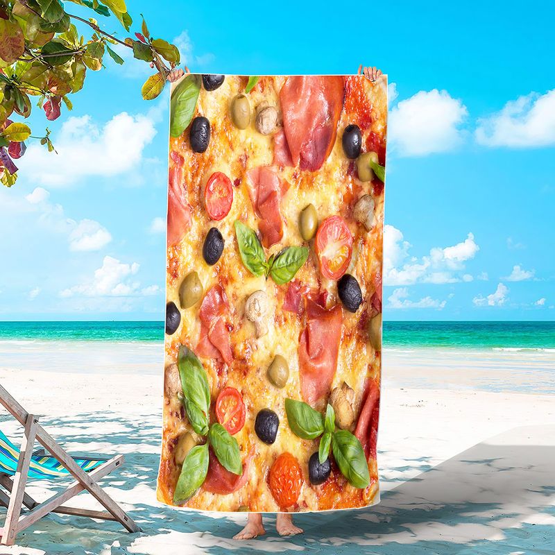 Toalha de praia de melancia estampada toalha de surf adulto cobertor absorvente à beira-mar xale_voghion.com