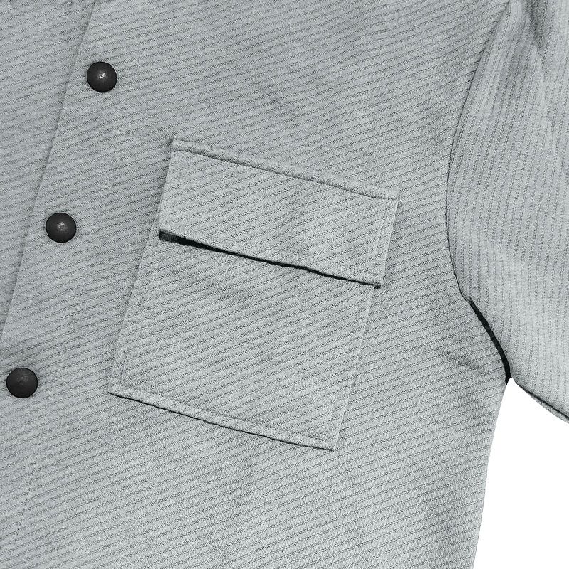 Herrenbekleidung Schwere Twilljacke Freizeithose Herren Neuer einfarbiger Jacquard-Zweiteiler für Herren_voghion.com