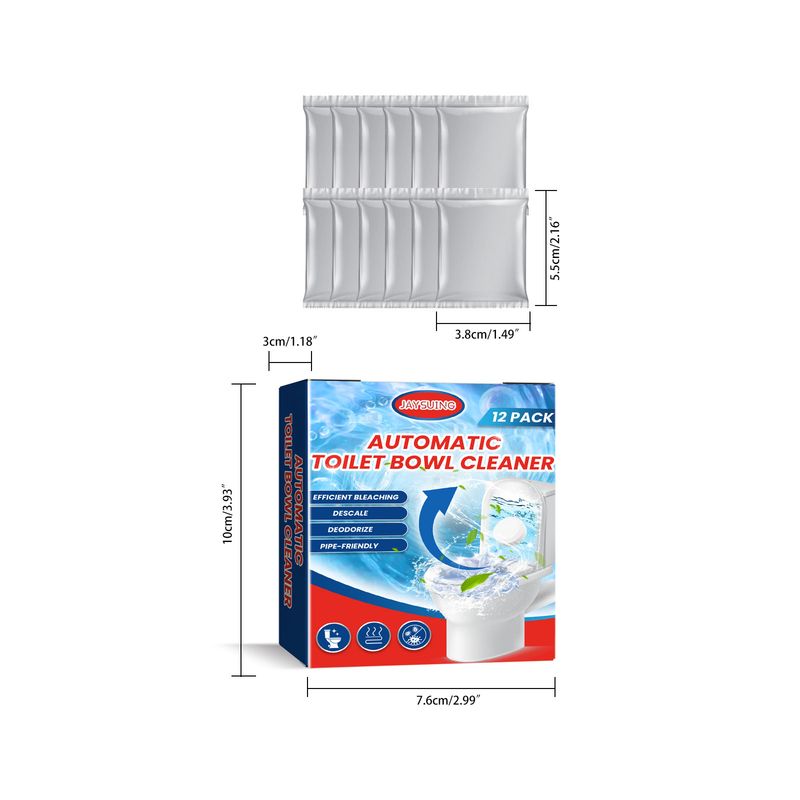 Pastilla efervescente para limpieza de inodoros Jaysuing, desincrustante doméstico, desodorizante, elimina olores y manchas._voghion.com
