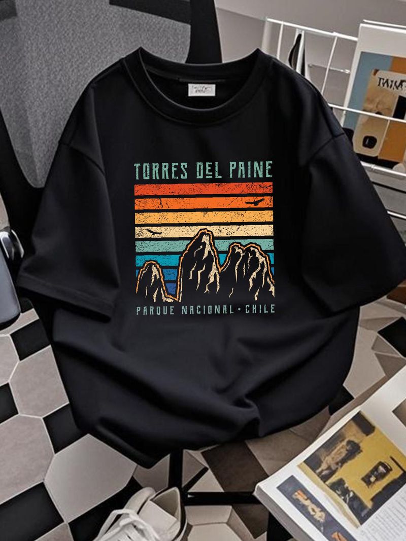Berretto da baseball vintage con snapback, stile retrò, stile Torres Del Paine, stile Cile, stile Streetwear, comodo, versatile, casual, da uomo._voghion.com