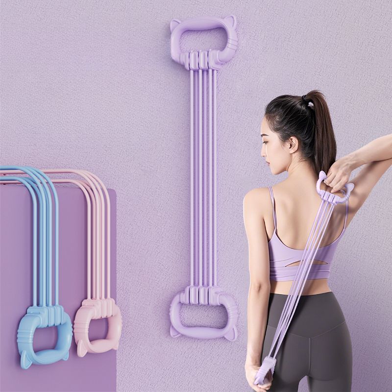 Verstellbares Band für Frauen und Schulter-Stretching-Übungen, Yoga, Schönheit, Widerstand, elastisches Seil, Rückentrainingsgerät_voghion.com