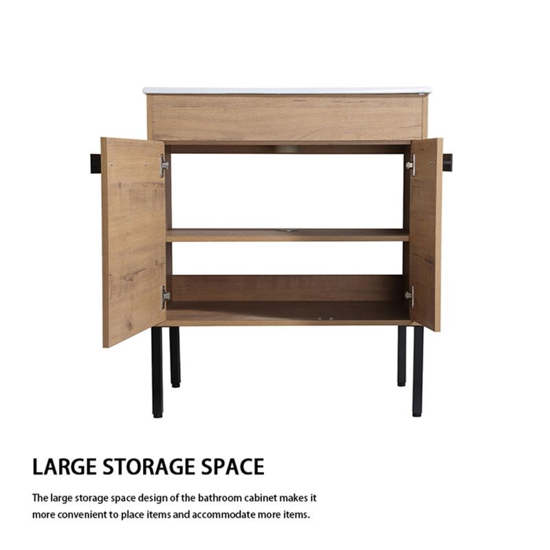 30 Inch Freestanding Bathroom Vanity or Floating is Optional Conversion.30*18-00330IMO-1(KD-Packing) Only Including Vanity_voghion.com