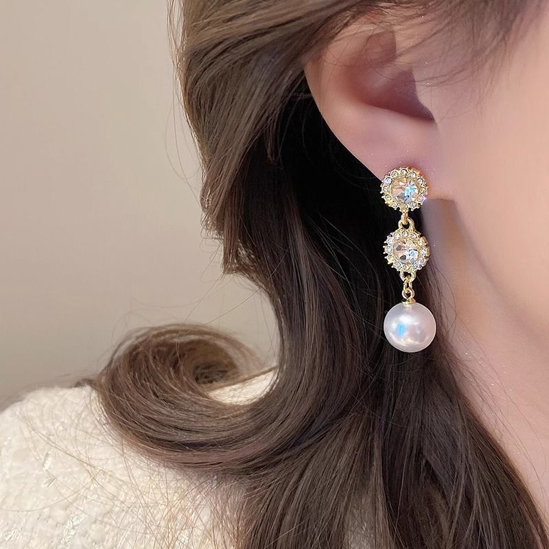 Oorbellen voor dames, mode, elegant, high-end, clips, niche, eenvoudig, veelzijdig, oorsieraden, prachtig, licht, luxe accessoires_voghion.com