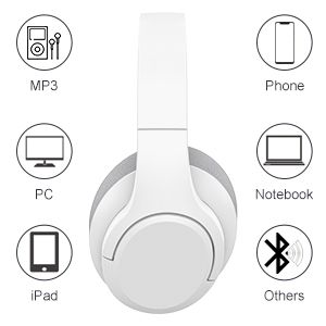 Bluetooth Wireless Over-Ear 48H Playtime And With Microphone, HiFi Stereo Foldable Lightweight Headphones For De_voghion.com