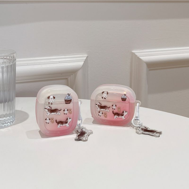 Korean style running puppy for airpods 3 protective case pro2 Bluetooth 1/2 generation Feilin earphone case_voghion.com