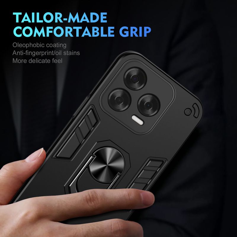 Militärqualitätsgehäuse für ZTE Blade V70 Vita/V70 Design Schutzhülle stoßfest Ringständer Halter Fundas Coque_voghion.com