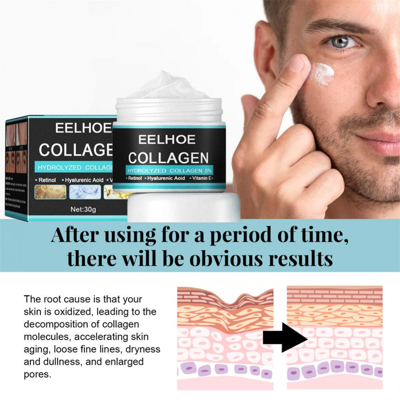 Mænd Ansigtscreme Anti Aging Fjern Rynker Opstrammende Lifting Whitening Creme Oplysende Fugtgivende ansigtshudplejecremer_voghion.com