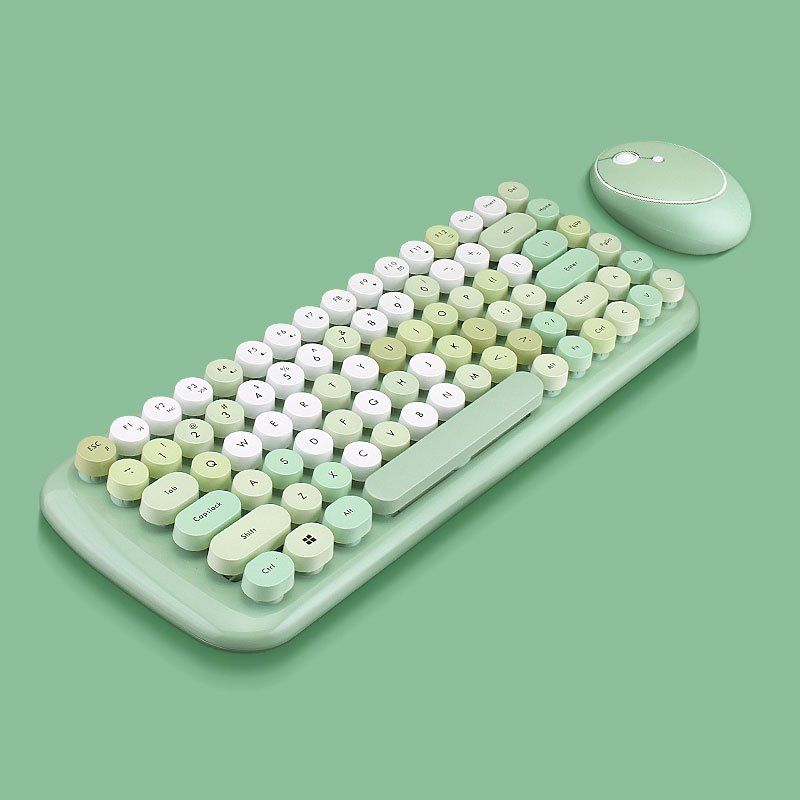 MOFII Candy Trådlöst 2.4G Tangentbord och Mus Set i Blandade Färger För Stationär Och Bärbar Dator_voghion.com
