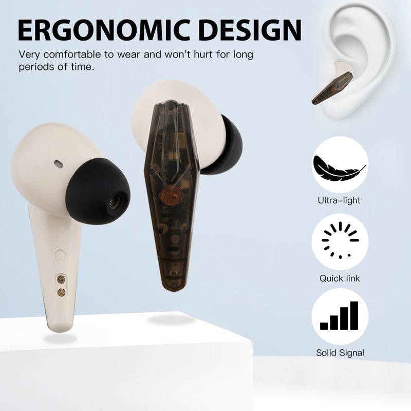 ANC + ENC Dual-mark Active Noise Reduction Wireless TWS Bluetooth 5.3 In-ear Headset_voghion.com