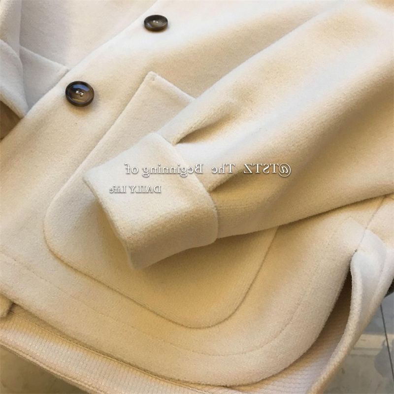 Roupas femininas retalhos de malha com capuz casaco de lã para mulheres outono e inverno design nicho casaco tendência_voghion.com
