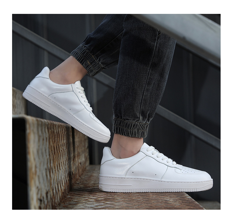 fehér cipők, valódi bőr, marhabőr, tiszta fehér, páros, klasszikus, mélyen dekoltált, sport, hétköznapi, férfi cipők, női cipők_voghion.com