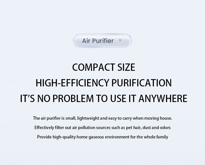 Desktop USB Air Purifier, Secondhand Odor Removal For Office & Home Use, Compact Formaldehyde Eliminator_voghion.com