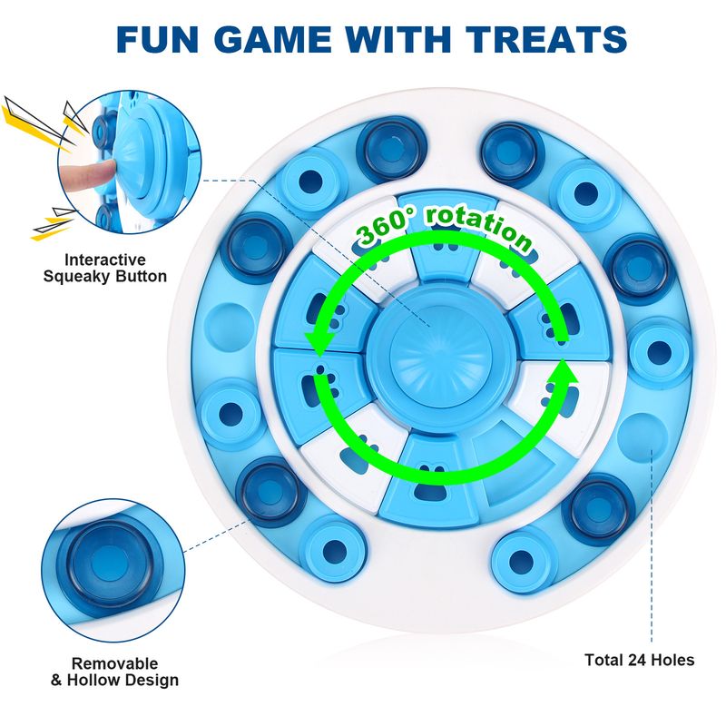 Feeder Anti-Choke Slow Eating Mat Cat Dog Food Dish Pet Intelligence Training Interactive Feeding Bowl_voghion.com