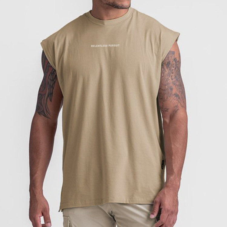 Man's clothing Men's tank top loose crew-neck sports vest men's quick drying breathable base top_voghion.com