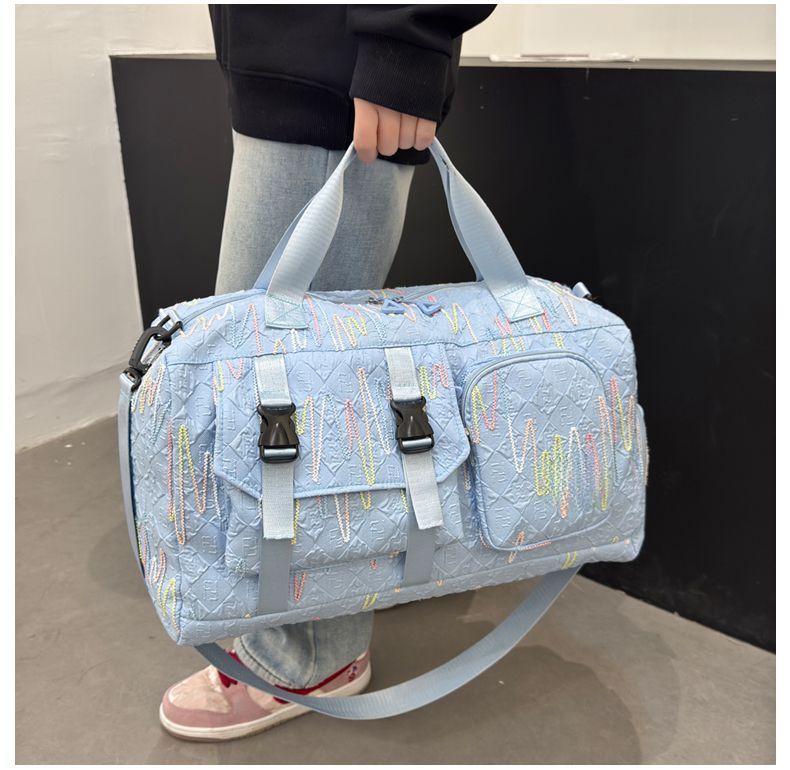 Borsa da viaggio portatile leggera e di grande capacità Binshe Man, per sport, palestra, viaggi e pendolarismo, con separazione tra asciutto e bagnato_voghion.com