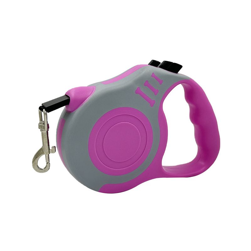 Handheld Portable Automatic Retractable Anti-Knot Pet Walking Leash Dog Chain_voghion.com