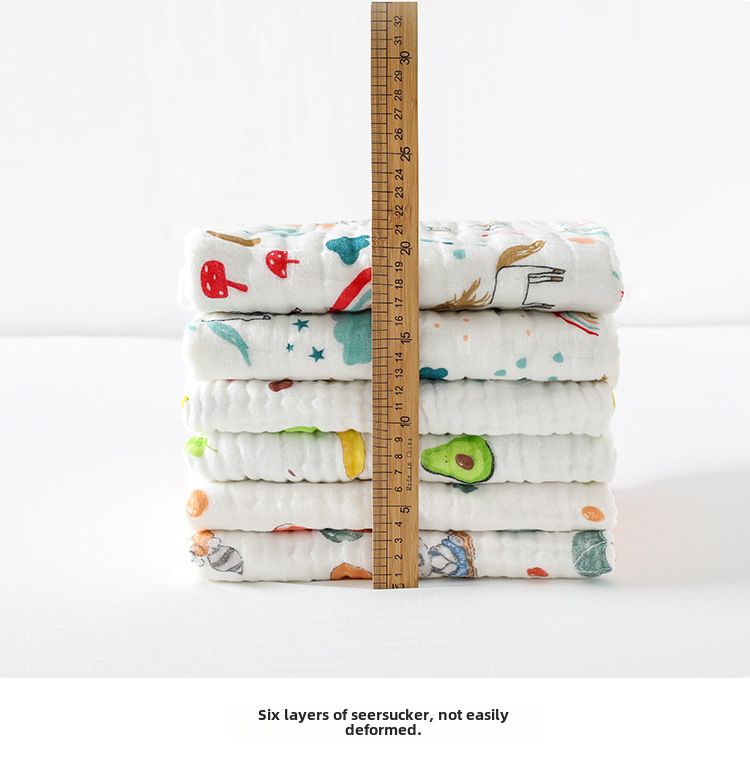 Baby Quilt Cotton Six-Layer Gauze Bath Towel Newborn Aa Class Single Bag Towel Blanket for Newborn Baby_voghion.com